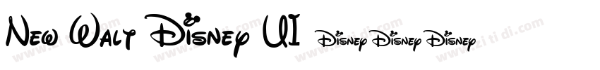 New Walt Disney UI字体转换
